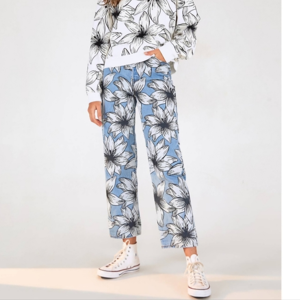 LEVI'S® X FARM RIBCAGE CROPPED WOMEN'S JEANS